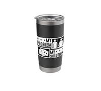 My Problem My Pictogram Mom Loves Euchre Cards Euchre Player Stainless Steel Insulated Tumbler