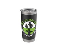 My Problem My Solution Pictogram Dad Ketogenic Low Carb Diet Stainless Steel Insulated Tumbler