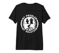 My Problem My Solution Pictogram Dad Mom Cyclist Fat Bike Premium T-Shirt