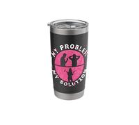 My Problem My Solution Pictogram Mom Loves Painting Painter Stainless Steel Insulated Tumbler