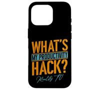 My Productivity Hack Is Reality TV | Funny Unscripted TV Fan Case for iPhone 16 Pro
