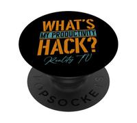 My Productivity Hack Is Reality TV | Funny Unscripted TV Fan PopSockets Adhesive PopGrip