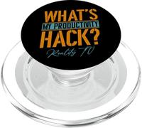 My Productivity Hack Is Reality TV | Funny Unscripted TV Fan PopSockets PopGrip for MagSafe