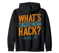 My Productivity Hack Is Reality TV | Funny Unscripted TV Fan Zip Hoodie