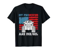 My Pronouns DIE/SEL Funny Diesel Engine Truck Fuel Mechanic T-Shirt