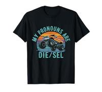 My Pronouns DIE/SEL Funny Diesel Engine Truck Fuel Mechanic T-Shirt