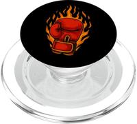 My Punches Come With Fire Boxing Gloves Flames PopSockets PopGrip for MagSafe