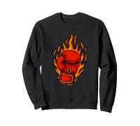 My Punches Come With Fire Boxing Gloves Flames Sweatshirt