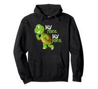 My Race My Pace Turtle Running For Health And Happiness Fun Pullover Hoodie