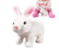 My Realistic Bunny Toy, Easter Interactive Plush Easter Rabbit Toy with Sounds and Movements, Hopping Jumping, Twitching, Shaking Ears, for Birthday Boys Girls Kids Home Travel Nursery Indoor 1
