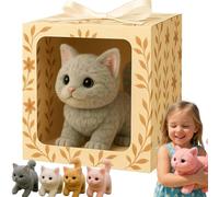 My Realistic Cat Ai - Bring Endless Joy and Warmth, 2025 New Smart Robot Kitten, Moves Like a Real Cat, Toy Cats That Walks, Meows & Tail Wagging, Stuffed Animal for Adults gray