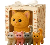 My Realistic Cat, Bring Endless Joy and Warmth, Ai Robot That Acts Like a Real Kitten, Toy Cats That Walks, Meows & Tail Wagging yellow