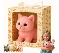 My Realistic Cat - Lifelike AI Robotic Pet Kitten, Interactive Robotic Cat That Walks, Meows & Wags Tail, Companion Gift for Kids & Adults, 2025 New Model pink