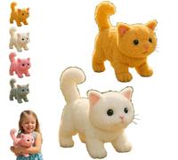 My Realistic Cat, Movements and Sounds, Can Walk, Meow, Wag Its Head and Tail, Robot Kitten That Acts Like A Real Kitten,Companion for Cat Lovers f