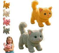 My Realistic Cat, Movements and Sounds, Can Walk, Meow, Wag Its Head and Tail, Robot Kitten That Acts Like A Real Kitten,Companion for Cat Lovers b