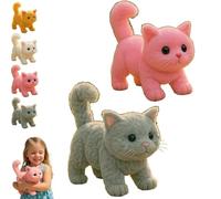 My Realistic Cat, Movements and Sounds, Can Walk, Meow, Wag Its Head and Tail, Robot Kitten That Acts Like A Real Kitten,Companion for Cat Lovers c