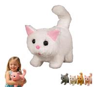 My Realistic Cat Toys-Bring Endless Joy And Warmth,New Ai Robot Kitten,My Realistic Cat Toy,That Acts Like A Real Cats,Toy Cats That Walks, Meows & Tail Wagging (white)
