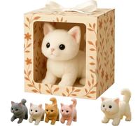 My Realistic Cat Toys-Bring Endless Joy And Warmth, New Ai Robot Kitten, That Acts Like A Real Kitten, Can Walk, Meow, Wag Its Head and Tail, Not Easy to Shed Hair white