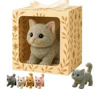 My Realistic Cat Toys-Bring Endless Joy And Warmth, New Ai Robot Kitten, That Acts Like A Real Kitten, Can Walk, Meow, Wag Its Head and Tail, Not Easy to Shed Hair gray