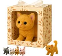 My Realistic Cat Toys-Bring Endless Joy And Warmth, New Ai Robot Kitten, That Acts Like A Real Kitten, Can Walk, Meow, Wag Its Head and Tail, Not Easy to Shed Hair yellow