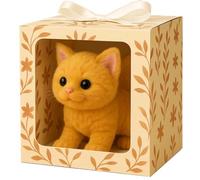 My Realistic Cat Toys-Bring Endless Joy And Warmth, Robot Cat, Robot Kitten That Acts Like A Real Kitten, Interactive Plush CatRobot for Adults, Robots Kitten for Walking yellow