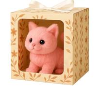 My Realistic Cat Toys-Bring Endless Joy And Warmth, Robot Cat, Robot Kitten That Acts Like A Real Kitten, Interactive Plush CatRobot for Adults, Robots Kitten for Walking pink