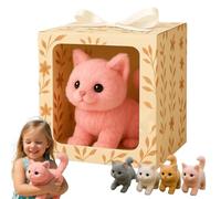 My Realistic Cat Toys, Smart Robot Kitten, Brings Endless Joy and Warmth, Moves Like a Real Cat, Walks, Meows, and Wags Its Tail pink