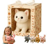 My Realistic Cat Toys, Smart Robot Kitten, Brings Endless Joy and Warmth, Moves Like a Real Cat, Walks, Meows, and Wags Its Tail white