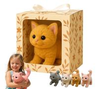 My Realistic Cat Toys, Smart Robot Kitten, Brings Endless Joy and Warmth, Moves Like a Real Cat, Walks, Meows, and Wags Its Tail yellow