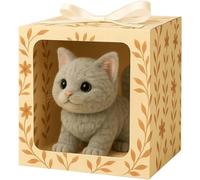 My Realistic Robot Cat, Bring Endless Joy And Warmth, Moves Like a Real Cat, Realistic Movements and Sounds, for Kids and Adults gray