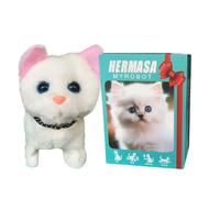 My Realistic Robot Cat, Robot Cat That Act Like Real Cats, Interactive Stuffed Robotic Animal Toy, Cute Electronic Pet Can Walking and Barking for Adults Kids