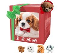 My Realistic Robot Puppy, 2025 New Ai Robot Dog, Interactive Robotic Pet That Sits,Barks,Walks & Runs Like a Real Dog Move (Mix Brown)