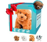 My Realistic Robot Puppy, 2025 New Ai Robot Dog, Interactive Robotic Pet That Sits,Barks,Walks & Runs Like a Real Dog Move (Brown)