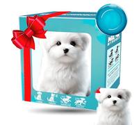 My Realistic Robot Puppy 2025 | Robotic Dog Toy with Walking, Barking & Tail Movements - Simulated Plush Pet for Kids 3-8 & Adults, Great Gift Idea White Generation 1 Dog
