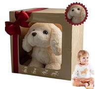 My Realistic Robot Puppy, AI Smart Robot Dog,Interactive Intelligent Soft Fur Plush Dog with Barking, Sitting & Wagging, That Act Like Real Dogs, for Parties, Boys Girls A