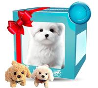 My Realistic Robot Puppy, An Interactive Puppy Toy That Can Walk, Bark and Wag Its Tail Robot Dog That Behaves Like A Real Dog, Perfect for Parties Gifts or Interactive Fun white
