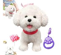 My Realistic Robot Puppy, Fun T-eddy Bear Toy Dog with A Leashs and Remote Control, Realistic Robot Dog Toy for Kids, Interactive Plush Pet Children's Toys, Sound Imitation Toys for Kids Birthday