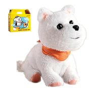 My Realistic Robot Puppy, Musical Singing Dancing Plush Interactive Dog Walk Along Puppy, Imitate Human Speech, Cuddle and Kiss, Walk and Run, Voice D West Highland White Terrier Rechargeable battery