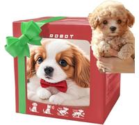 My Realistic Robot Puppy, Realistic Dog, Puppy Toys, Robot Dog That Acts Like a Real Dogs, Gift Box Style White Realistic Robot Puppy with Soft Fur, Interactive Walking Dogs Toys for Kids Adult (#4)