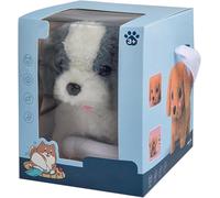 My Realistic Robot Puppy, Realistic Dog, Robot Dogs That Act Like Real Dogs, Puppy Plush Toy, Smart Robots Dog can Walking, Barking, Tail Wagging gray