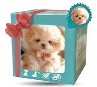 My Realistic Robot Puppy, Realistic Robot Dog,Interactive Intelligent Robot Dog, Acts Like Real Dogs with Soft Fur, 5.1 * 6.49 INCH Gift Box Style, Perfect for Parties and Boys Girls white