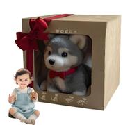 My Realistic Robot Puppy, Smart Robot Dog, Interactive Soft Plush Pet with Barking, Sitting & Wagging, Lifelike Cat Toy for Home Learning Pretend Play B