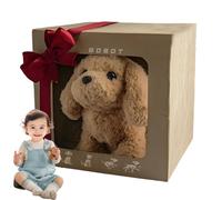 My Realistic Robot Puppy, Smart Robot Dog, Interactive Soft Plush Pet with Barking, Sitting & Wagging, Lifelike Cat Toy for Home Learning Pretend Play D