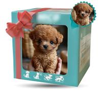 My Realistic Robot Puppy with Soft Fur,Robot Dog Acts Like a Real Puppy,for kids and Adults, Perfect for Parties,Interactive Fun and Birthday brown dog1
