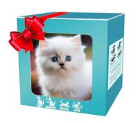 My Realistic Robot Puppy with Soft Fur,Robot Dog Acts Like a Real Puppy,for kids and Adults, Perfect for Parties,Interactive Fun and Birthday white cat