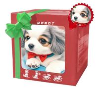 My Realistic Robotic Puppy, Smart Robotic Dog,Engaging Simulation Pet Ai Robot Dog With Walking, Barking and Tail Wagging Functions, Funny Soft Plush Animal Companion Toys for Boys, Girls and Adults