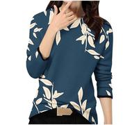 My Recent Orders 2025 Spring Fashion Tops for Women UK Dressy Long Sleeve Crewneck Tunic Shirts Casual Geometric Floral Print Blouse Ladies Elegant Color Block Going Out T-Shirts