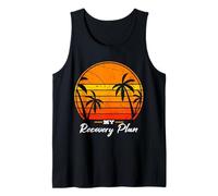 My Recovery Plan Retro Vintage Tropical Beach Vacation Tank Top