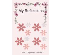 My Reflections 2026 Planner Undated | Simple Guided Journal & Planner | Mood tracker & Habit tracker | 4 Month 138 pages | Light red | By Goldmines Journals |