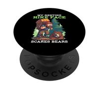 MY RESTING HIKE FACE SCARES BEARS PopSockets Adhesive PopGrip
